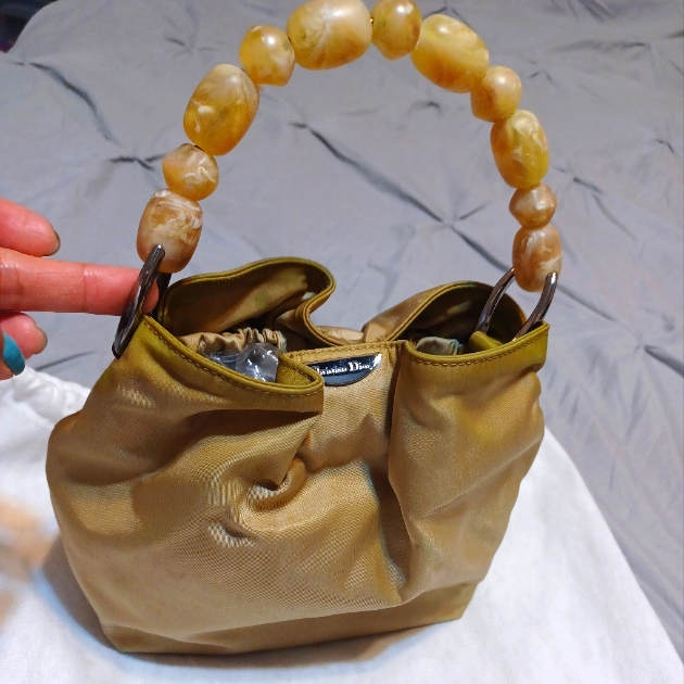 Christian Dior Vintage Rare Mini Bucket Bag Authentic